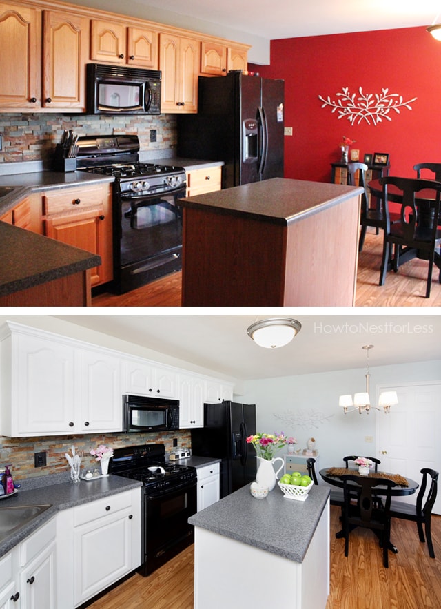before after kitchen makeover