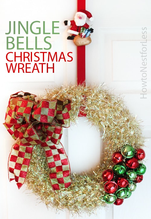 Large Jingle Bells Decoration with Holiday Bow