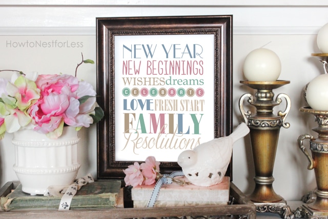 new year subway art printable