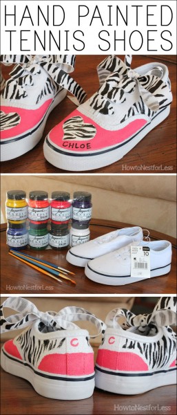 Hand Painted Kids Tennis Shoes - How to Nest for Less™