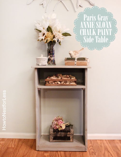 annie sloan chalk paint side table