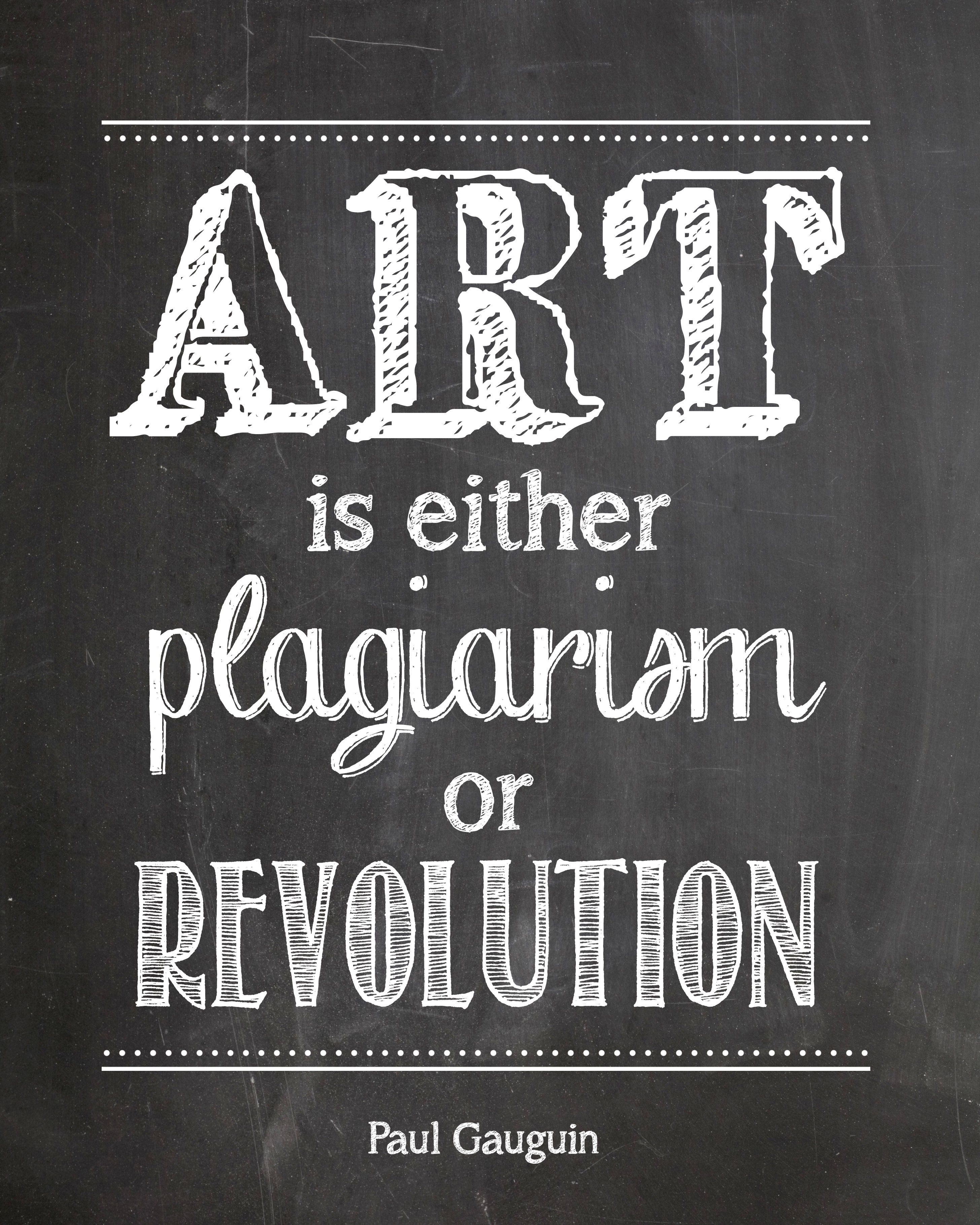 art is plagairism printable