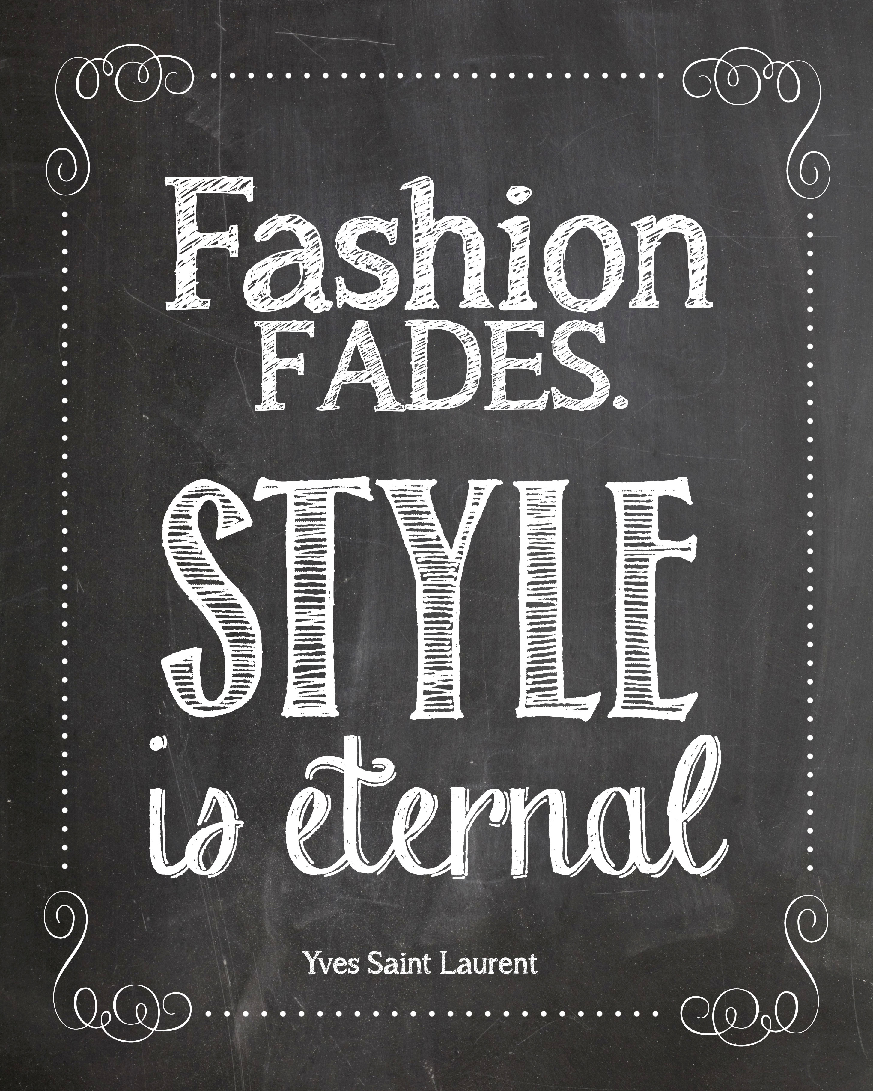 fashion fades YSL printable