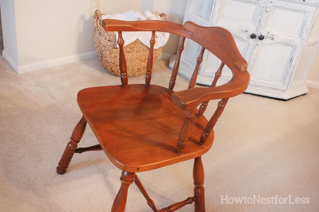 goodwill chair for maison blanche makeover