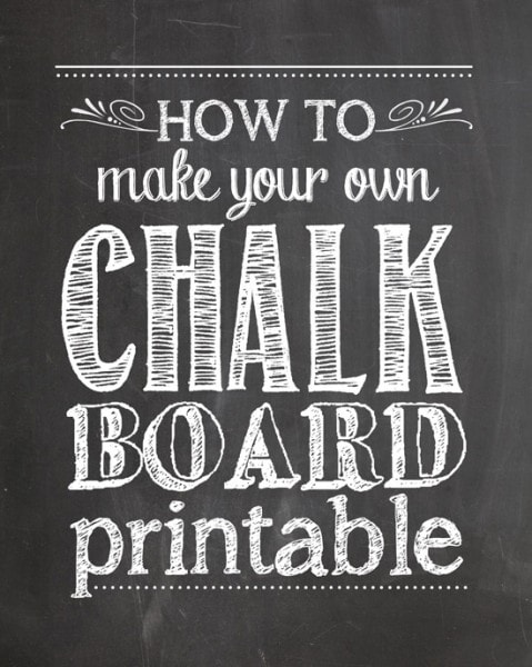 letter 80th invitation birthday for Nest Own To Your  How How to Make Printables Chalkboard