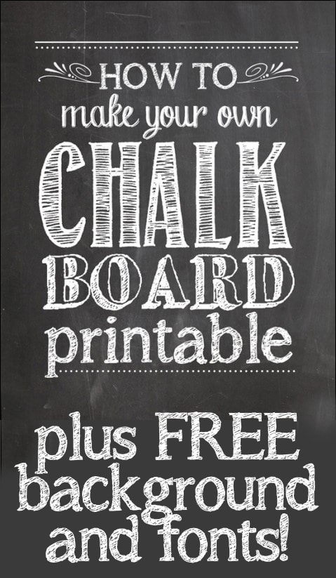 How to Make Your Own Chalkboard Printables - How To Nest For Less