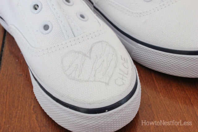 Hand Painted Kids Tennis Shoes - How to Nest for Less™