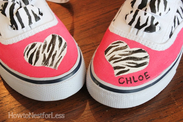 How to hand paint canvas shoes 