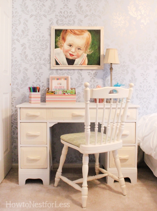 painted kids desk and chair