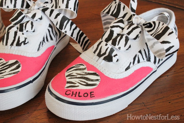 Hand Painted Kids Tennis Shoes