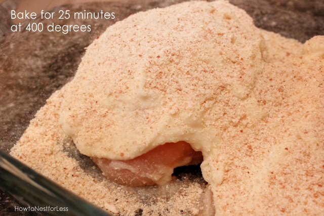 parmesan crusted chicken dinner