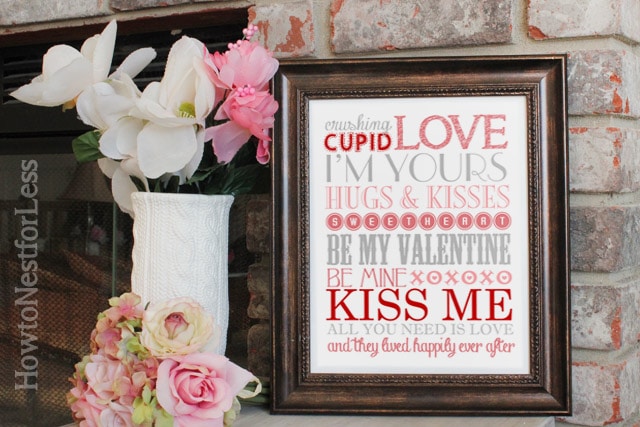 valentine's day subway art printable