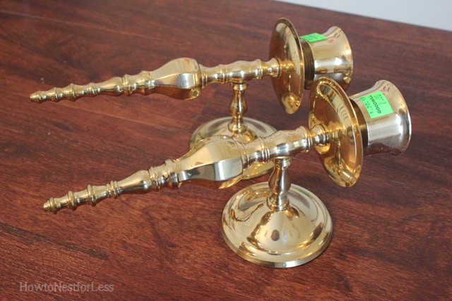 gold candle sconce makeover - How to Nest for Less™