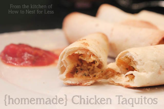 home made chicken taquitos