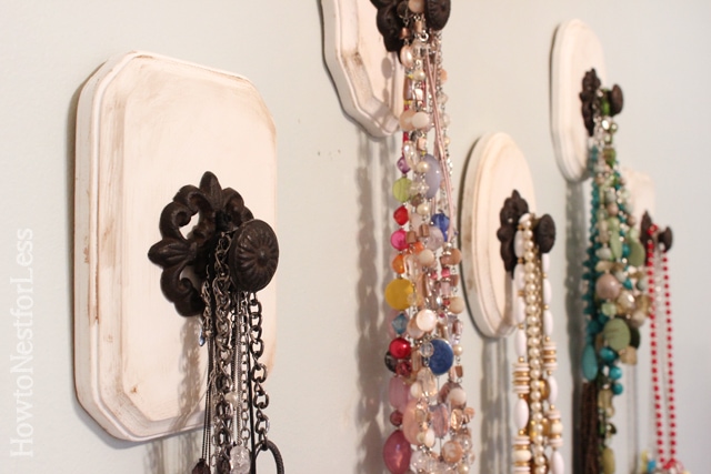 knob necklace holders