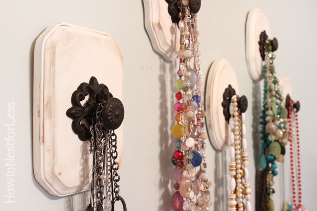 DIY Knob Necklace Holder