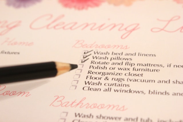 spring cleaning checklist