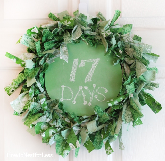 st patricks day countdown wreath