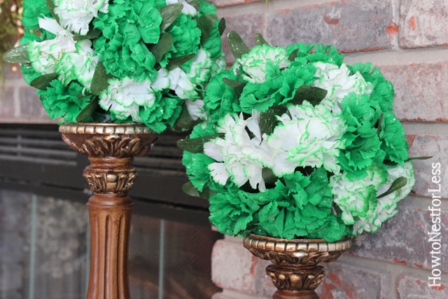 st patricks day kissing balls craft