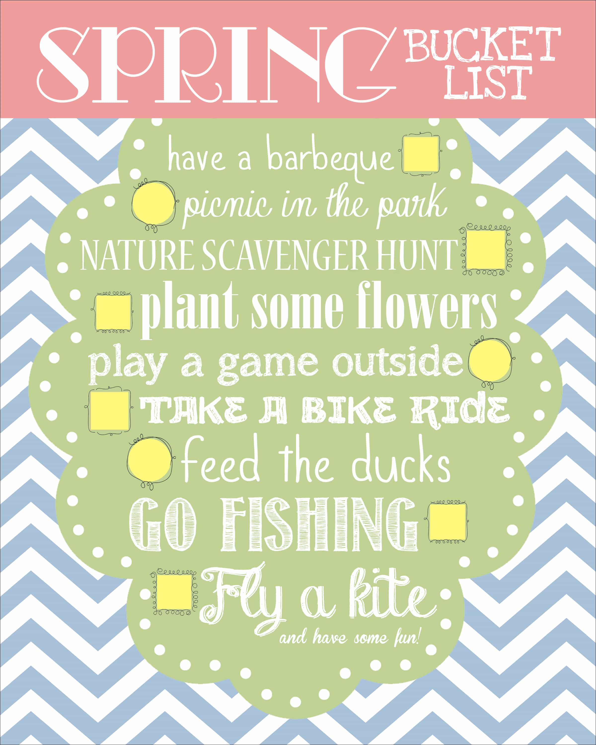 Spring Bucket List 2013