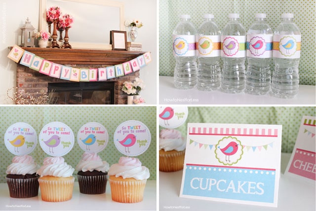 Bird Birthday Party with FREE Printables