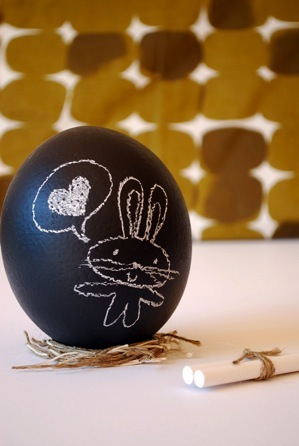 chalkboard eggs
