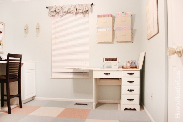 craft room sewing desk