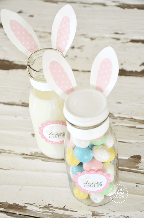 easter bunny gift jars