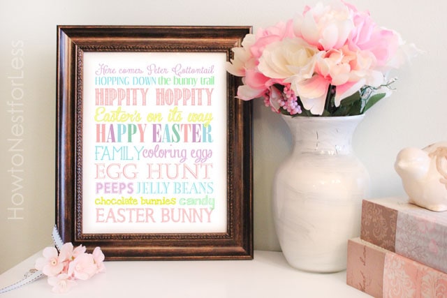 Happy Easter Bunny Printable - How to Nest for Less™