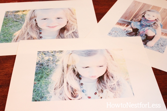 printed photos for clothespin photo holders