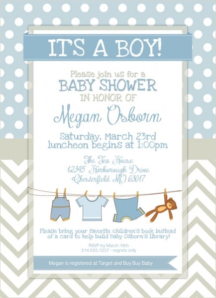 Megan shower invite