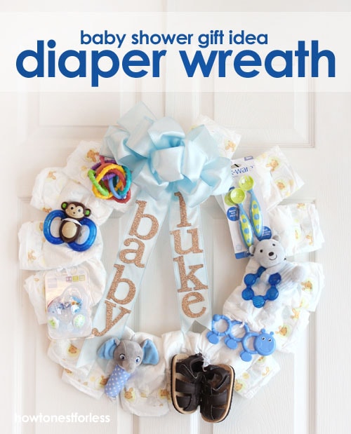 Diaper sales wreath diy