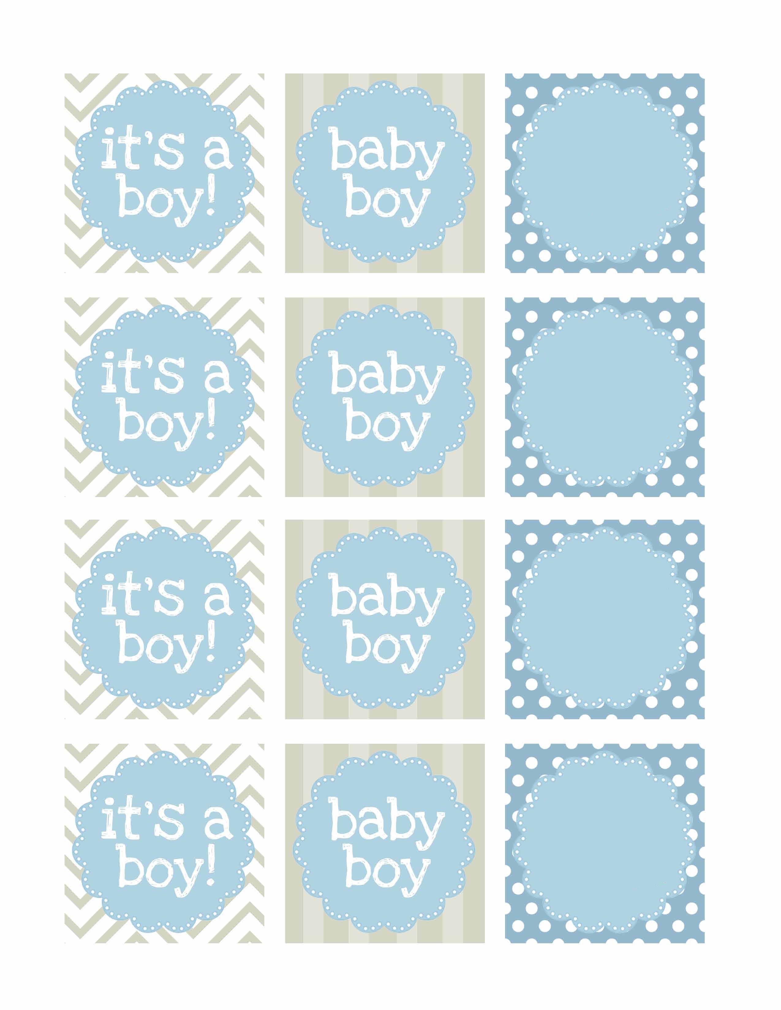 Boy Baby Shower Free Printables How to Nest for Less™