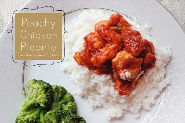 peachy chicken picante