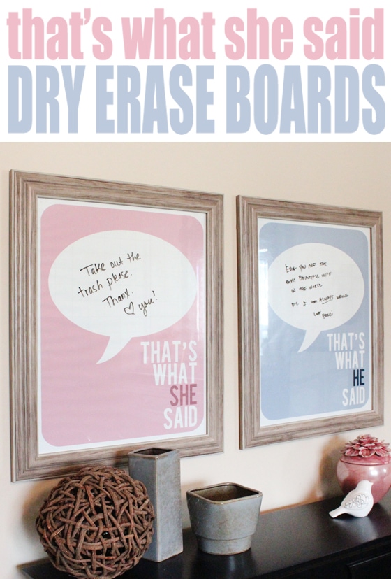 Master Bedroom Dry Erase Posters