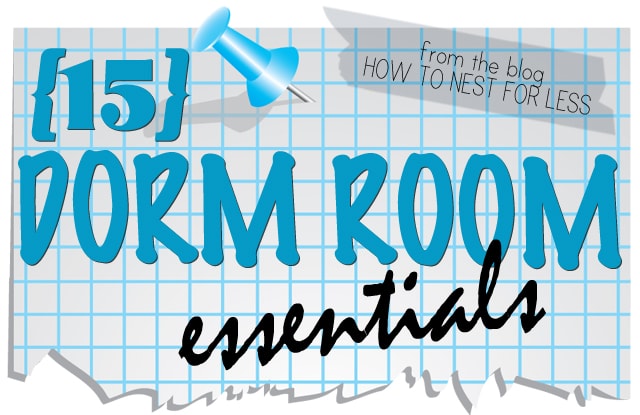 Printable Dorm Room Essentials Checklist - Squawkfox