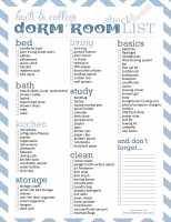 Dorm Room Checklist - Free Printable - How to Nest for Less™