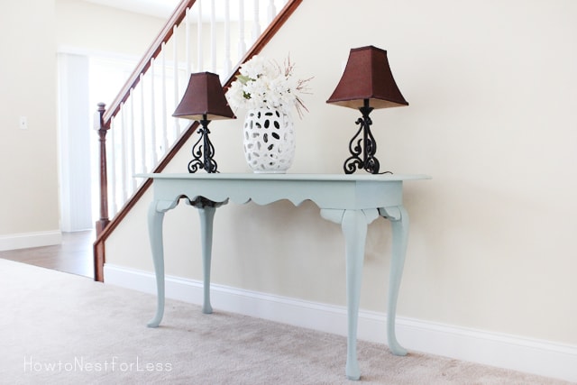 console table with annie sloan chalk paint