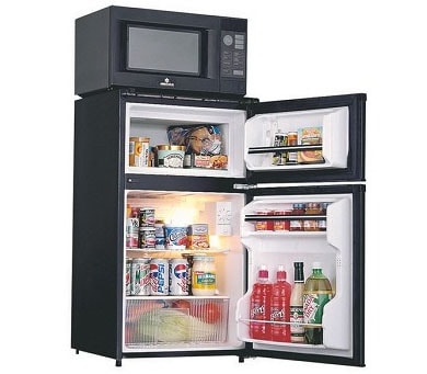 refrigerator freezer microwave combo