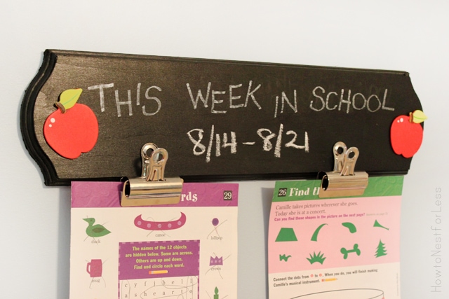 this week in school chalk board sign