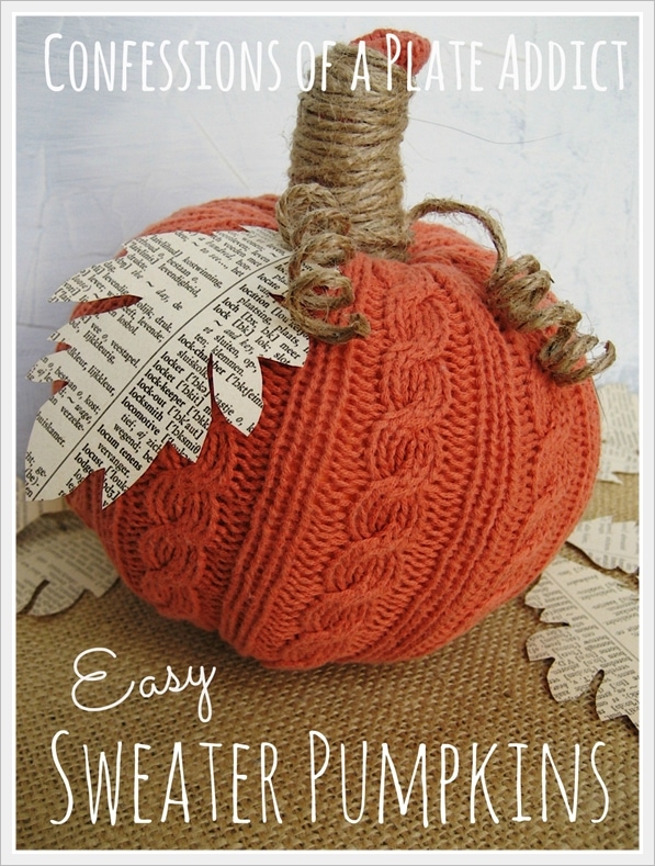 CONFESSIONS OF A PLATE ADDICT Easy Sweater Pumpkins