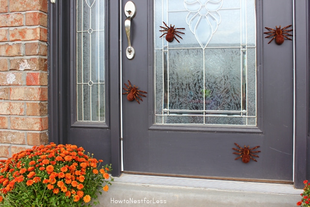 Halloween spider front door