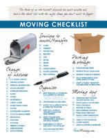 Moving Day Tips - Moving Day Checklist for your New Home