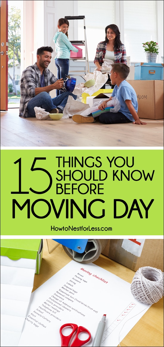 Moving Day Tips Moving Day Checklist For Your New Home