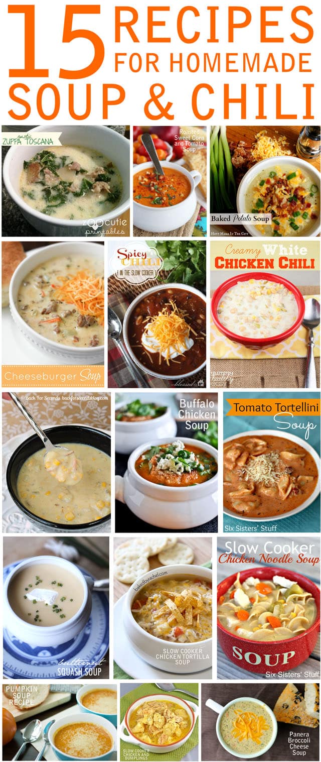 soup and chili recipes