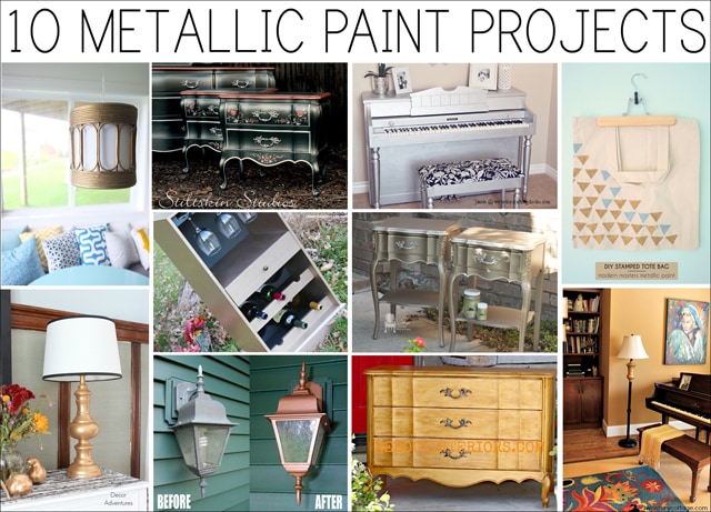 10 metallic paint makeover projects