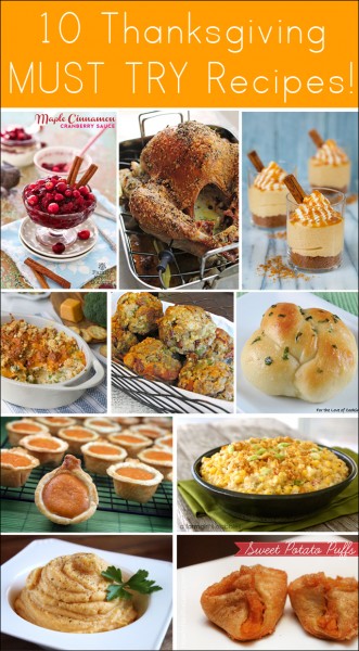 10 thanksgiving recipes