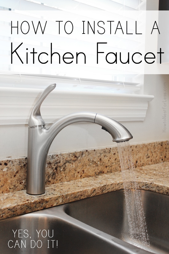 How To Install A Kitchen Faucet, How To Replace Kitchen Faucet In Granite Countertop