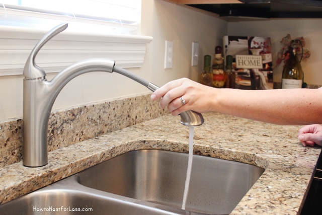 installing faucet on kitchen sink