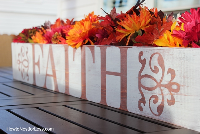 table trough centerpiece